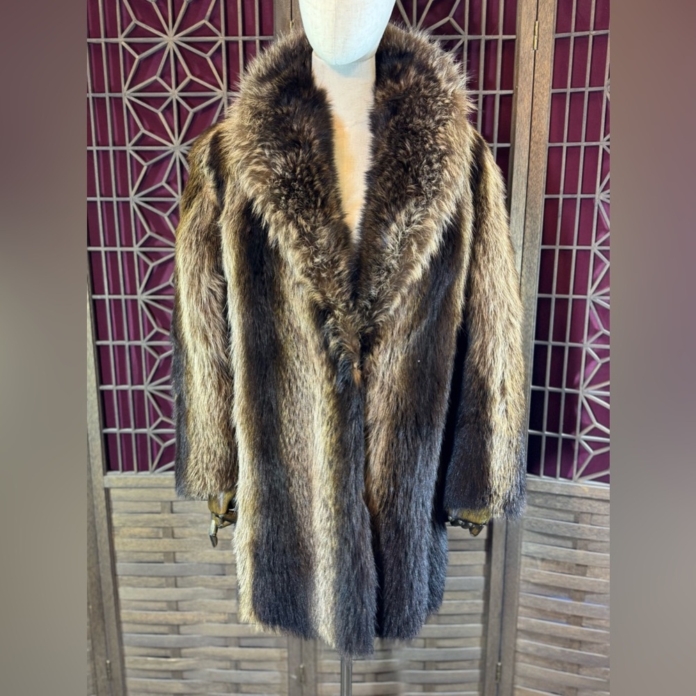 Beautiful Raccoon fur Coat